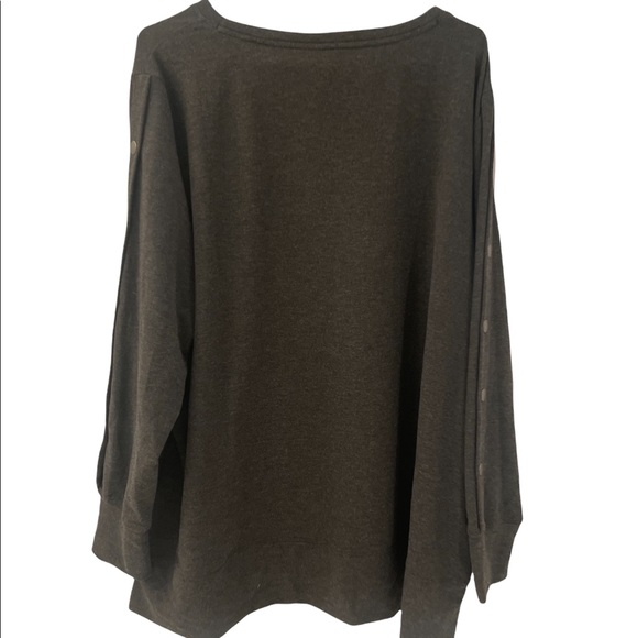 Charcoal Grey Ideology cozy sweatshirt - never worn NWOT- size 3X - Picture 5 of 5